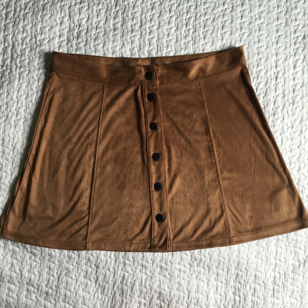 American eagle button front faux suede skirt - Picture 7 of 8